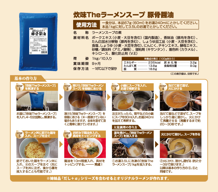 基本の作り方　豚骨醤油