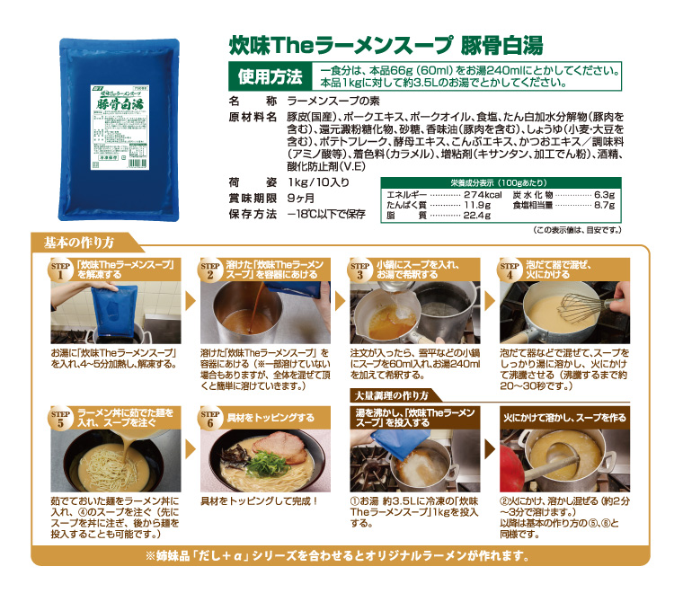 基本の作り方　豚骨白湯