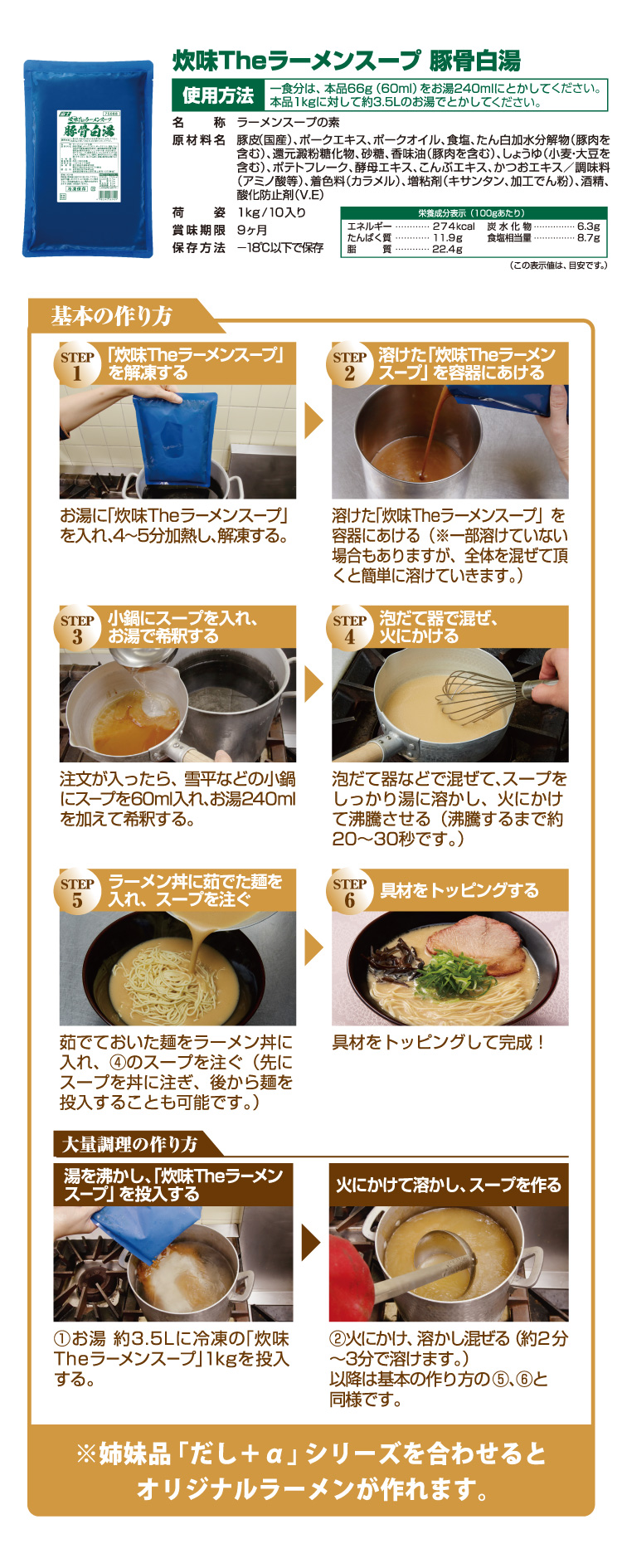 基本の作り方　豚骨白湯